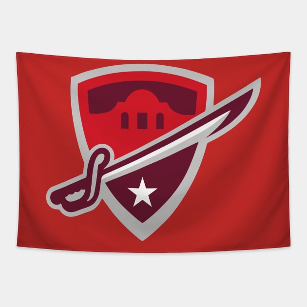 San Antonio Commanders 2019 Logo Tapestry by MyOwnCollection