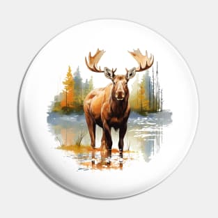 Moose Nature Pin