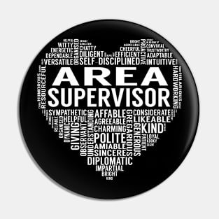 Area Supervisor Heart Pin