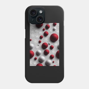 Christmas Seamless Pattern, Christmas Decorations and Snowflakes #27 Phone Case