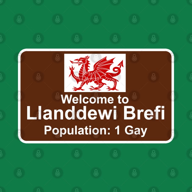 Welcome to Llanddewi Brefi - Population 1 Gay by Meta Cortex