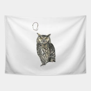 O for owl alphabet illustration Tapestry