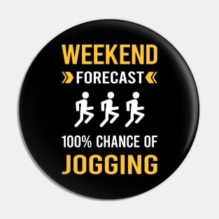 Weekend Forecast Jogging Jog Jogger Pin