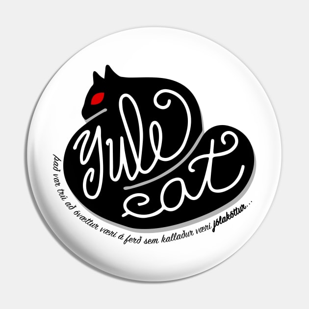 Yule Cat - Icelandic Christmas tale Pin by Loopyful