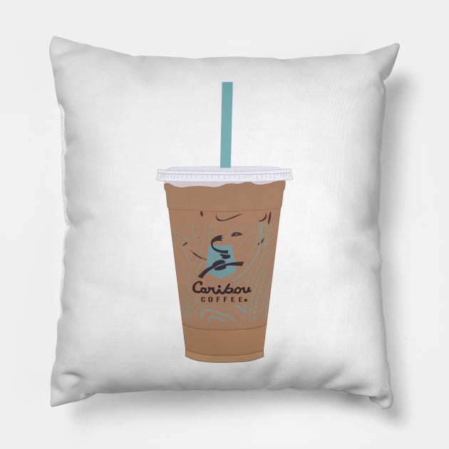 Iced Coffee Drawing Pillow by sydneyurban