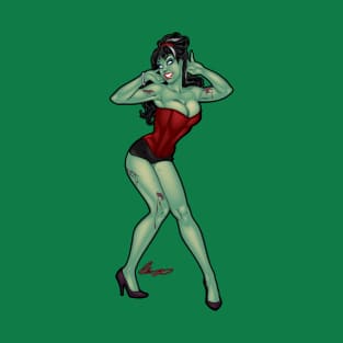 Sexy Zombie pinup girl T-Shirt