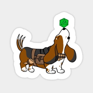 Basset Hound Bard | DND Dogs | Fantasy Art Magnet