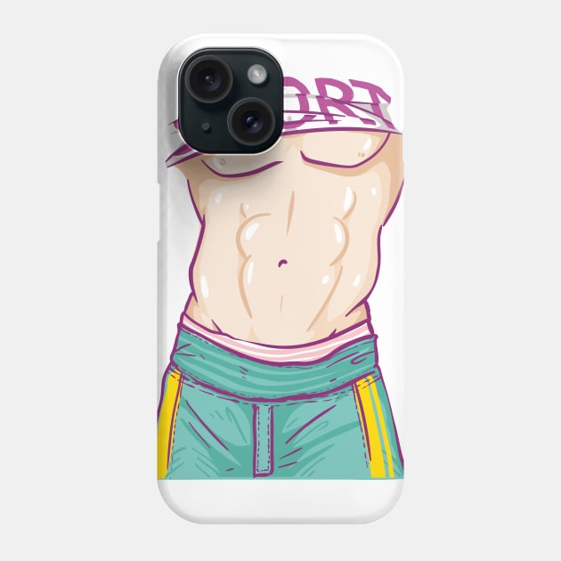 six pack body Phone Case by ilygraphics