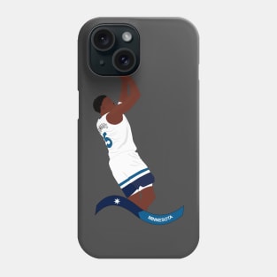 Basketball player Anthony Edwards in action Phone Case