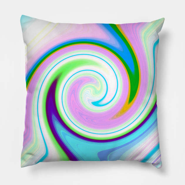 Swirl Pastel Pillow by BlakCircleGirl