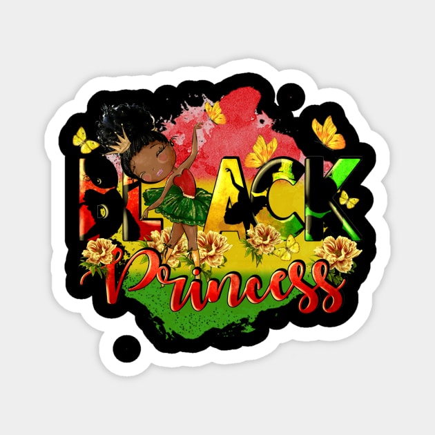 Black Princess, Juneteenth, Black Girl, Juneteenth Princess Magnet by artbyGreen