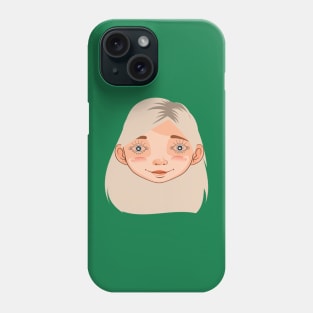 The woman is the same, only the eyes are different Phone Case