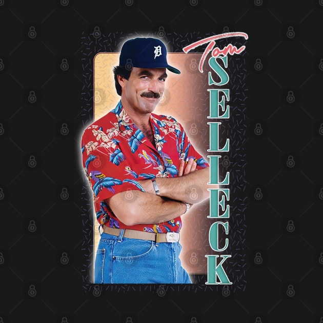 Tom Selleck -- 80s Aesthetic Design by DankFutura