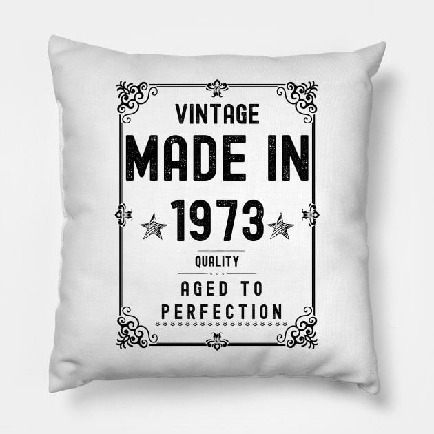 Vintage 1973 Pillow by Xtian Dela ✅