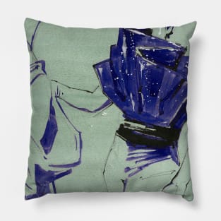 Jamil Moreno Fashion Illustration Pillow