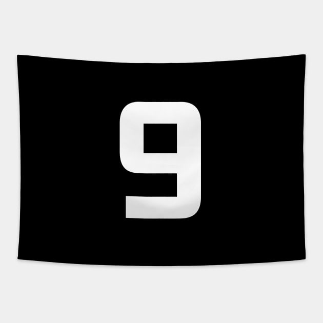 Number Nine - 9 - Any Color - Team Sports Numbered Uniform Jersey - Birthday Gift Tapestry by Modern Evolution