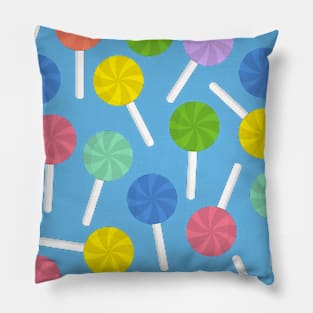 Multi coloured swirl lollipops Pillow