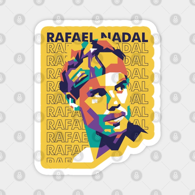 Rafael Nadal Tennis Legend Magnet by pentaShop