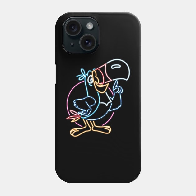 Toucan sam neon style Phone Case by AlanSchell76
