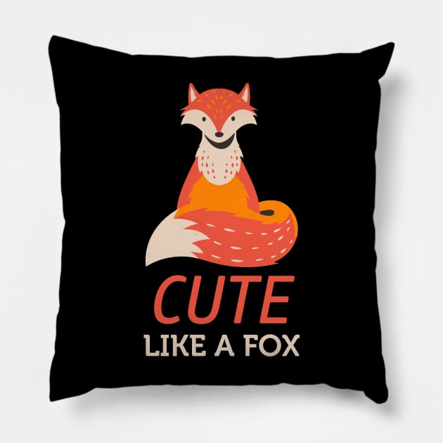 Cute Fox Pillow by Imutobi