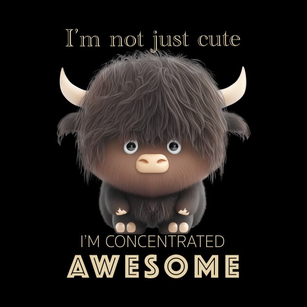 Buffalo Concentrated Awesome Cute Adorable Funny Quote by Cubebox