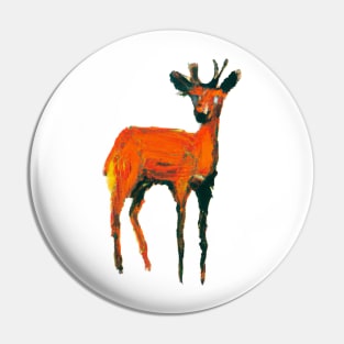 artsy deer Pin