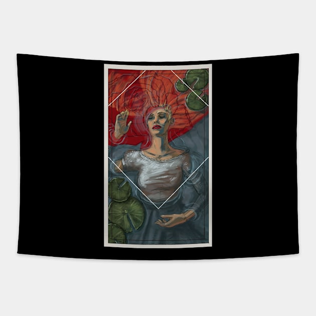 Where the Wild Roses Grow Tapestry by LuxLuxington