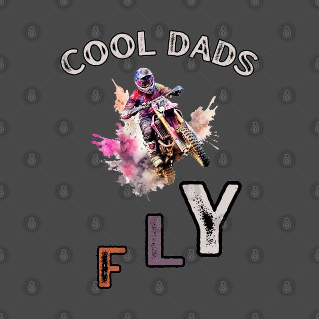 Motocross Cool Dad Dirt Bike Racer by stickercuffs