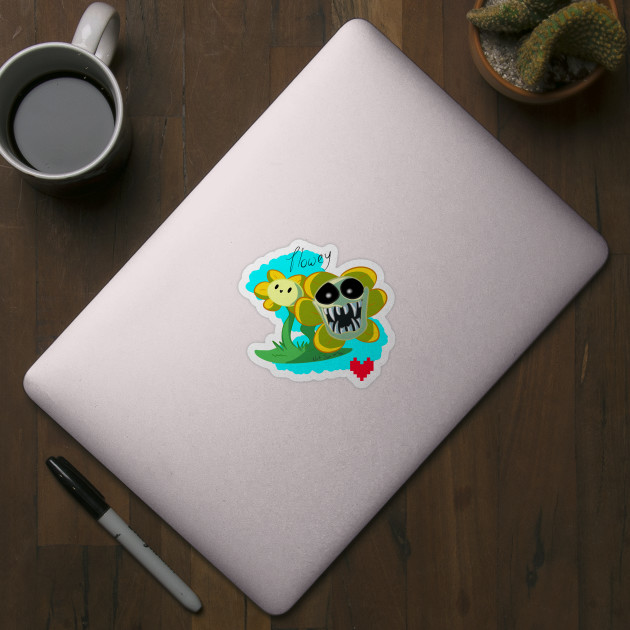 Flowey Sticker by Poulpimoune