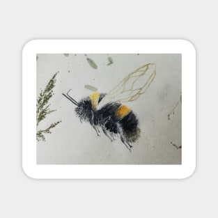 Bumbling bee, watercolor painting Magnet