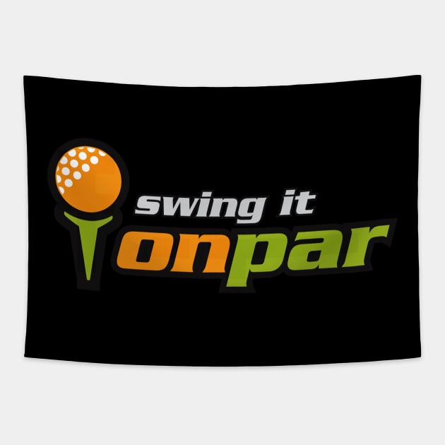 Swing It On Par Golf Tapestry by Toogoo