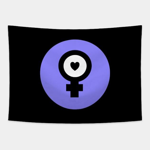 Feminist Symbol Icon Tapestry by InspireMe