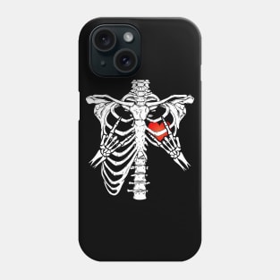 Halloween Skeleton Rocker Graphic Phone Case