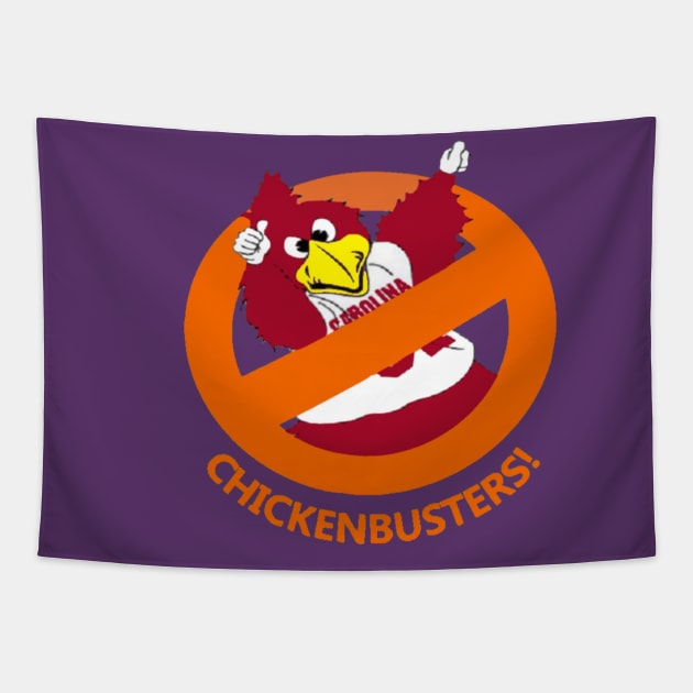 Chickenbusters - Purple Tapestry by evilbunny1982