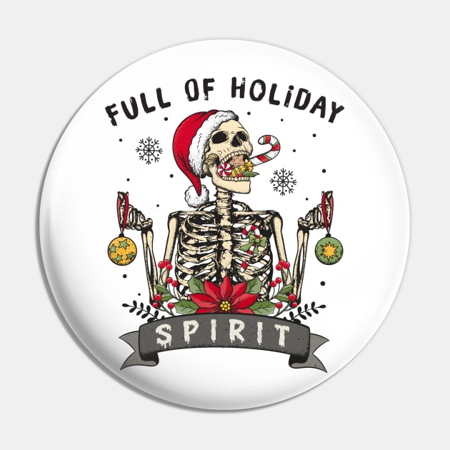 Full Of Holiday Spirit Pin by MZeeDesigns