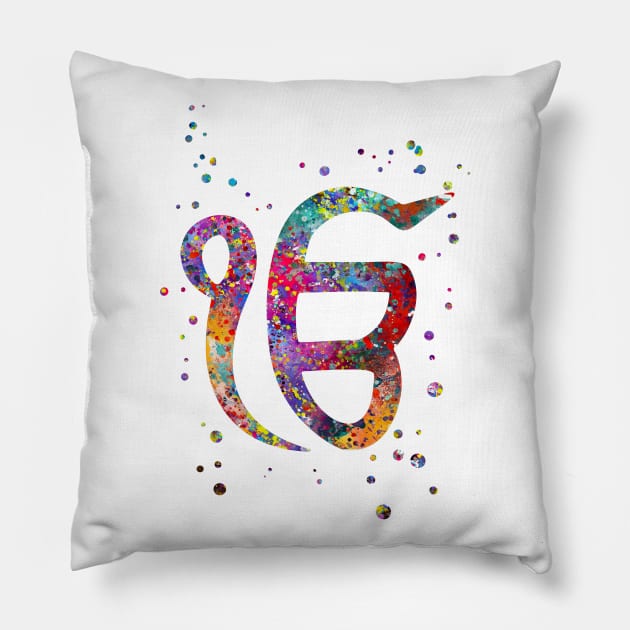 Ek Onkar Pillow by RosaliArt