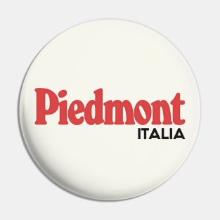 Piedmont / Piemonte - Retro Style Italian Region Design Pin