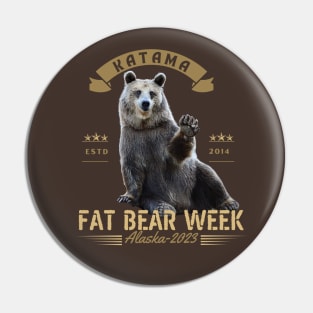 Fat Bear Week Championship 2023-funny bear Vintage Pin