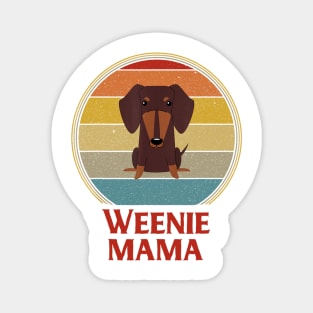 Weenie Mama Retro Vintage Magnet