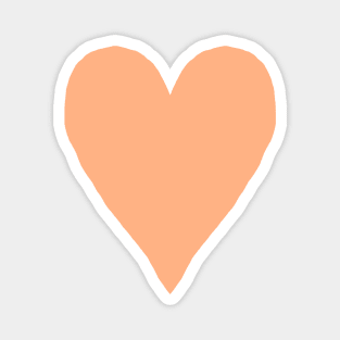 Peach Fuzz Heart Pantone Color of the Year 2024 Magnet