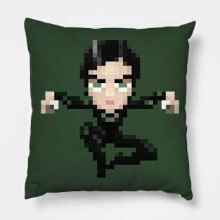 Cyberpunk Girl Warrior Pillow