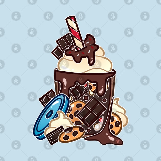 Double Chocolate Milkshake by heysoleilart