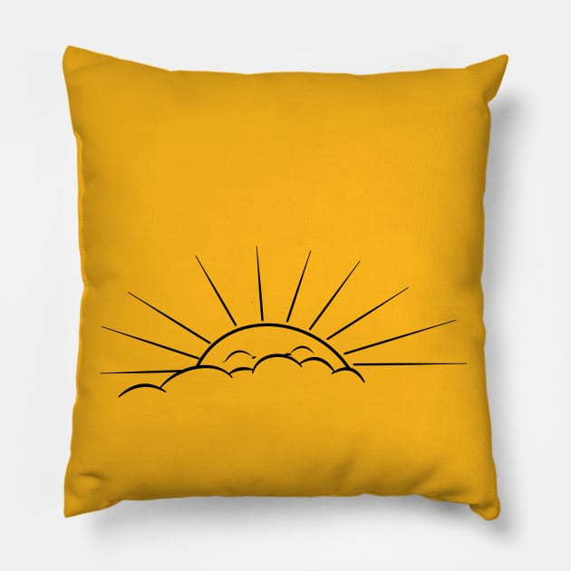 Sunny Smile Pillow by Aari