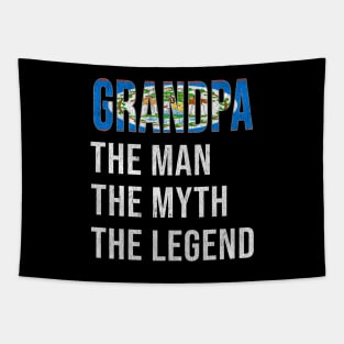 Grand Father Belizean Grandpa The Man The Myth The Legend - Gift for Belizean Dad With Roots From  Belize Tapestry