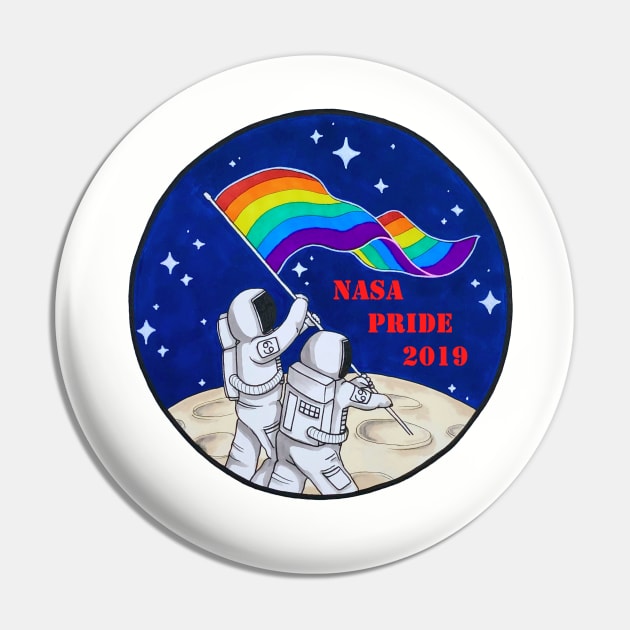 NASA Pride 2019 Pin by artistlaurenpower