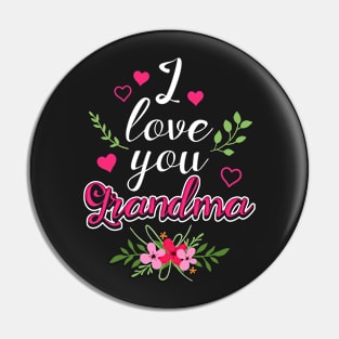 I love My Grandma Pin