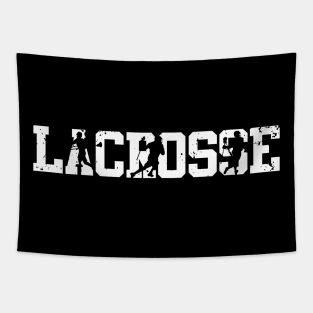 Lacrosse Player Tapestry