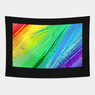 Background with Rainbow Paint Tapestry