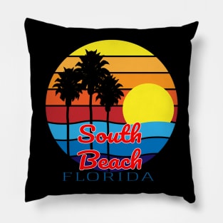 South Beach Florida Pillow