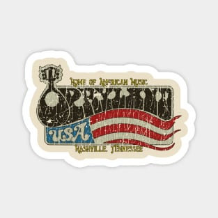 Opryland USA 1972 Vintage Magnet
